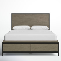 Difranco upholstered store storage platform bed